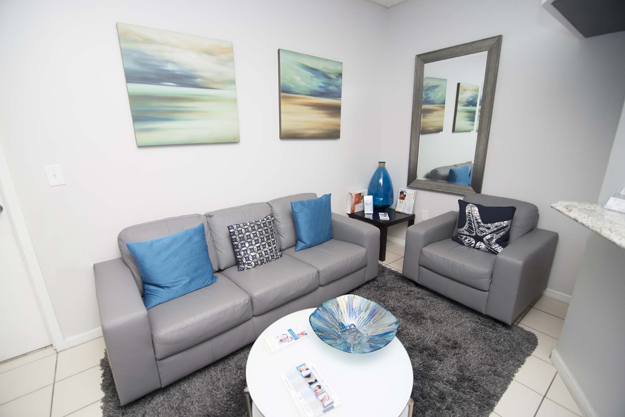 LifeBoost medical marijuana evaluation waiting room in Boca Raton